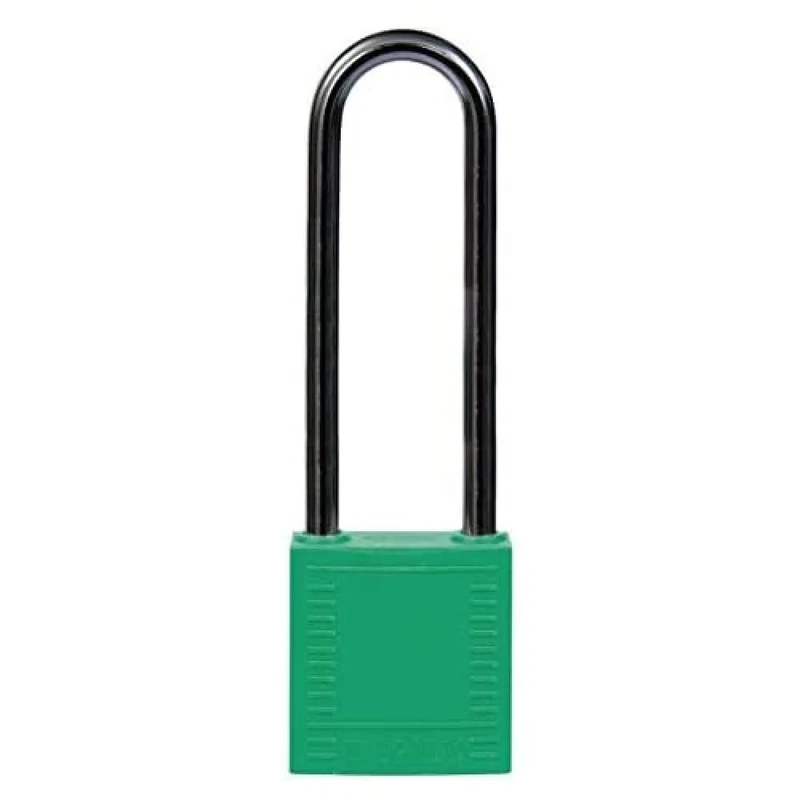 Compact Locking Padlocks, 32mm x 114mm x 16mm, Green, Pack of 6