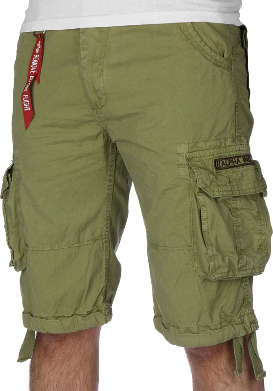 Alpha Industries Jet Short Mens Cargo, Khaki Green, 32