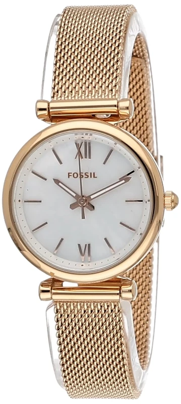 Fossil Carlie Women's Mother of Pearl Dial Stainless Steel Watch - ES4433, Bracelet