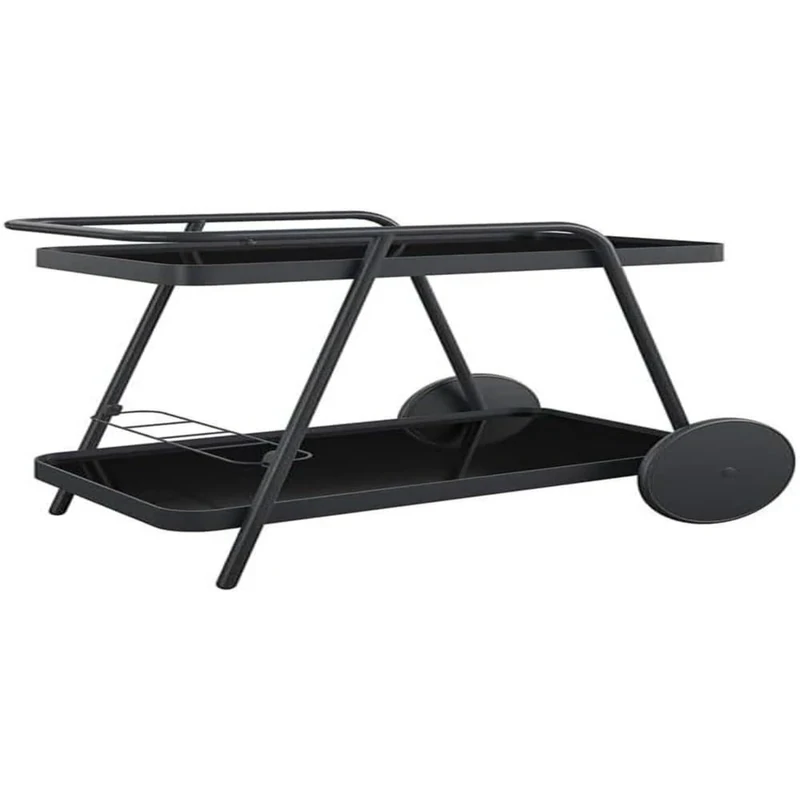 Novogratz Barbie Outdoor Bar Cart, Charcoal - Image 1