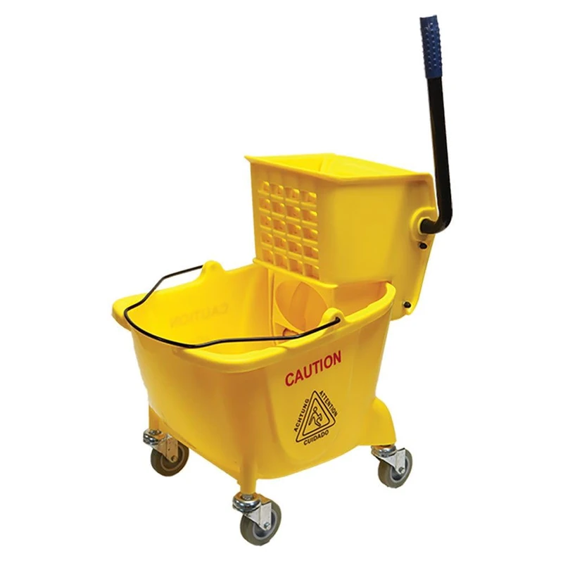 Simpli-Magic Mop Bucket with Wringer, 5 Gallon, Yellow