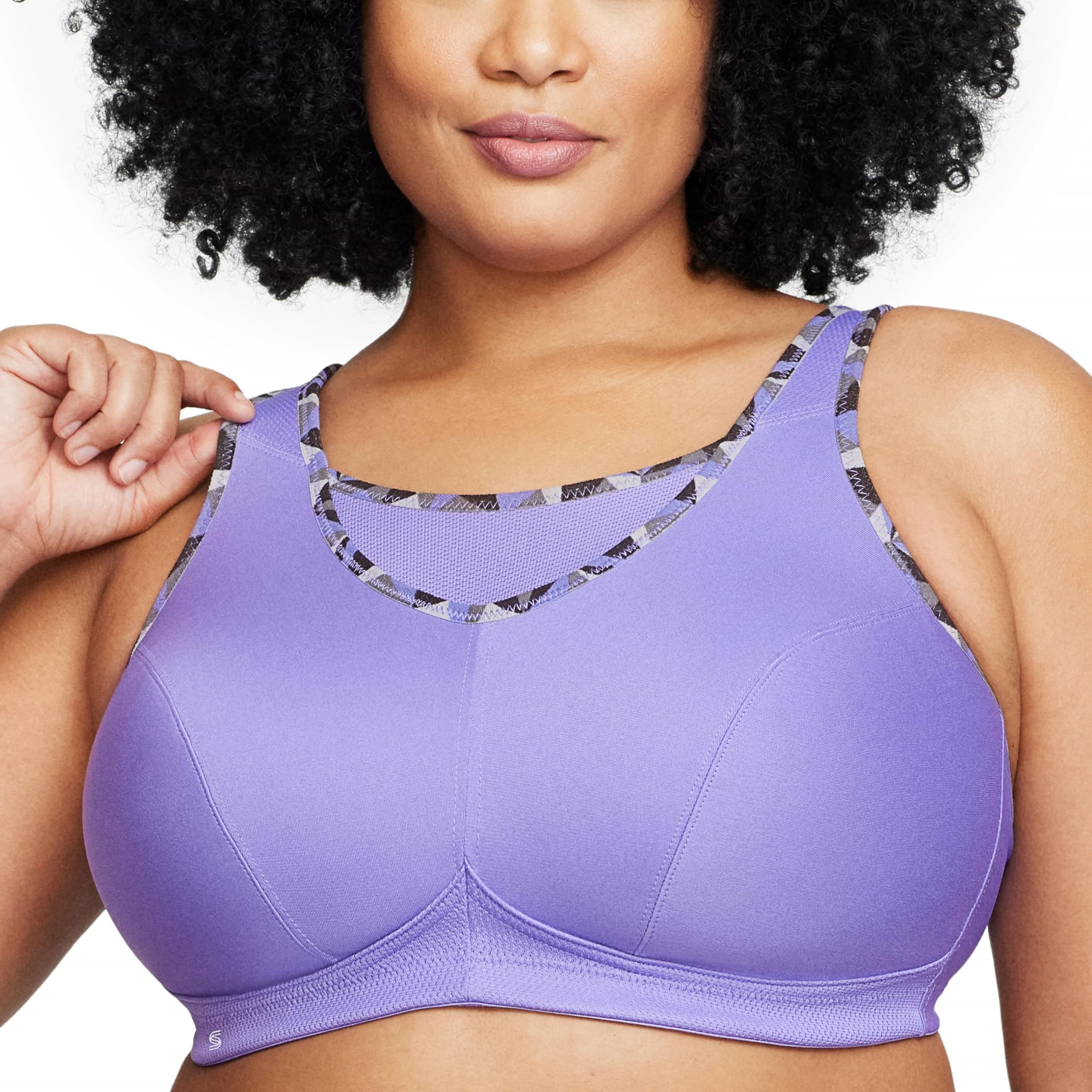 Glamorise No-Bounce Camisole Sports Wirefree Bra 1066 (Women's & Women's Plus) Purple