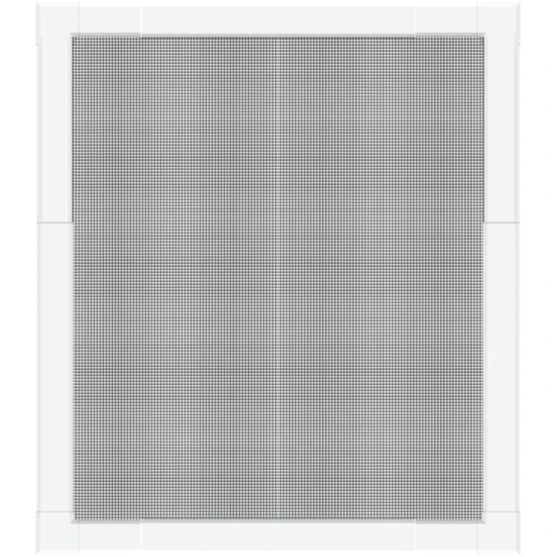 Schellenberg 70082 Insect Screen Window Telescope, Aluminium Frame No Drilling or Sawing to Mount, Individual Size by Pull-Out, 100 x 120 cm, White