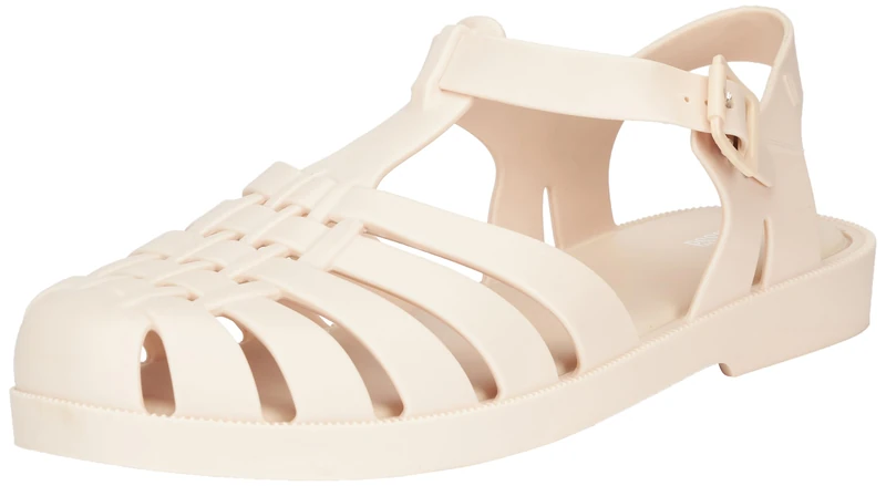 Melissa Unisex Possession Ad Flat Sandals, White, 9 UK