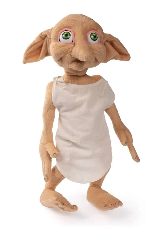 WOW! STUFF House Elf Dobby Feature Plush with Sounds | Harry Potter Soft Toy | Collectible Teddy with 6 Iconic Phrases, Brown