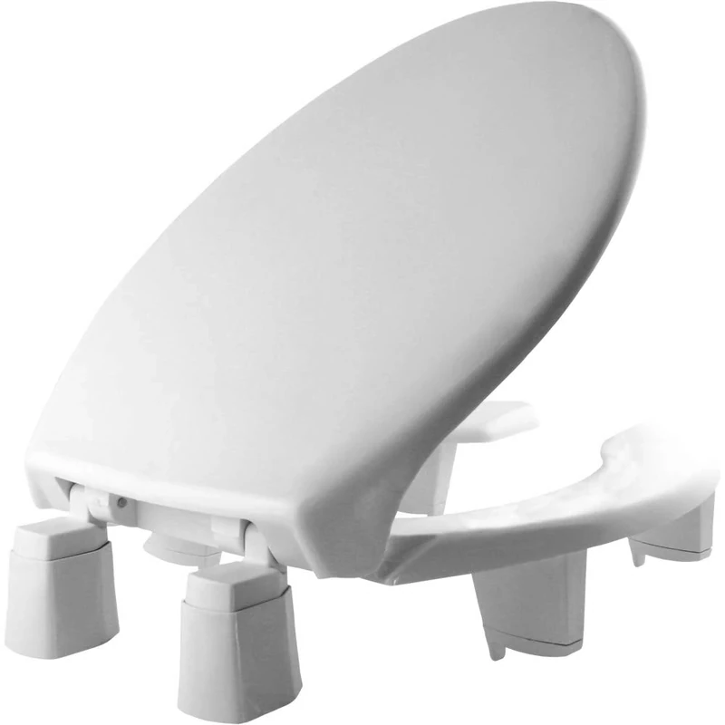 Bemis 7YE82350TC 000 Independence Elevated Toilet Seat,3" Lift, White, Elongated-Open Front