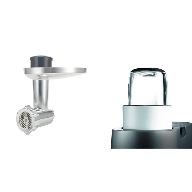 Kenwood KAX950ME Food Mincer Attachment & Chef / XL AT320 Multi Mill Attachment - White