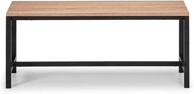 Julian Bowen Tribeca Bench, Sonoma Oak/Black