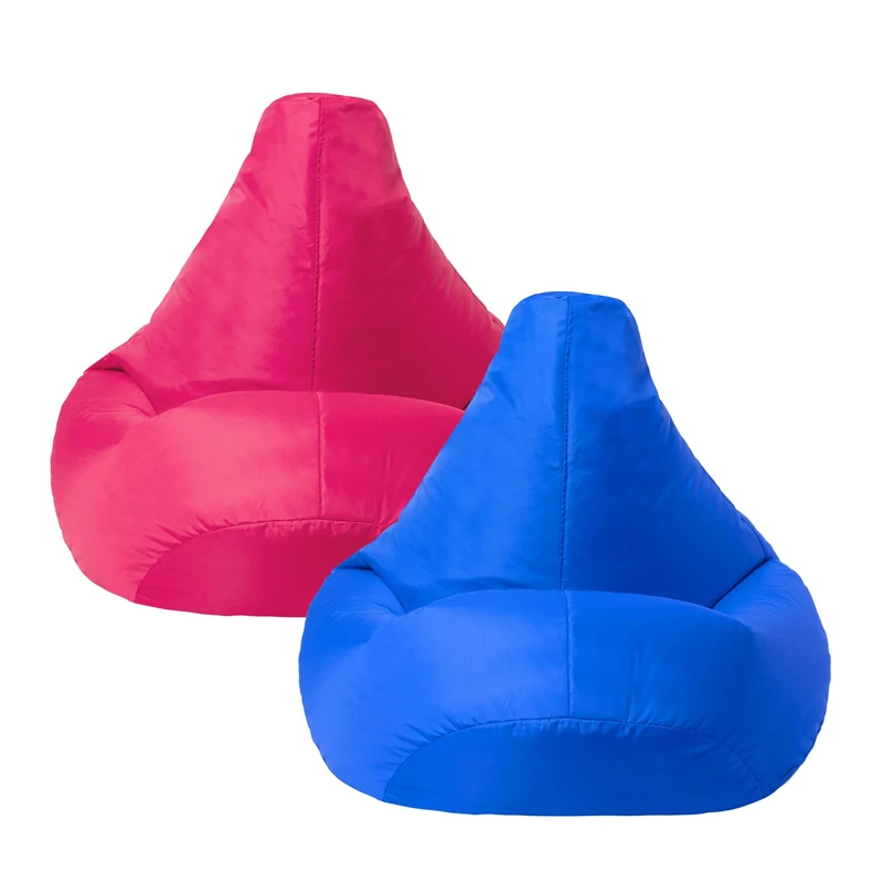 Bean Bag Bazaar Dalton Kids Bean Bag, Mix, 2 Pack, Water Resistant, Gaming Chair for Kids, Beanbag for Indoor and Outdoor Use with Filling Included, Childs Chair ideal for Bedroom, Playroom, Garden