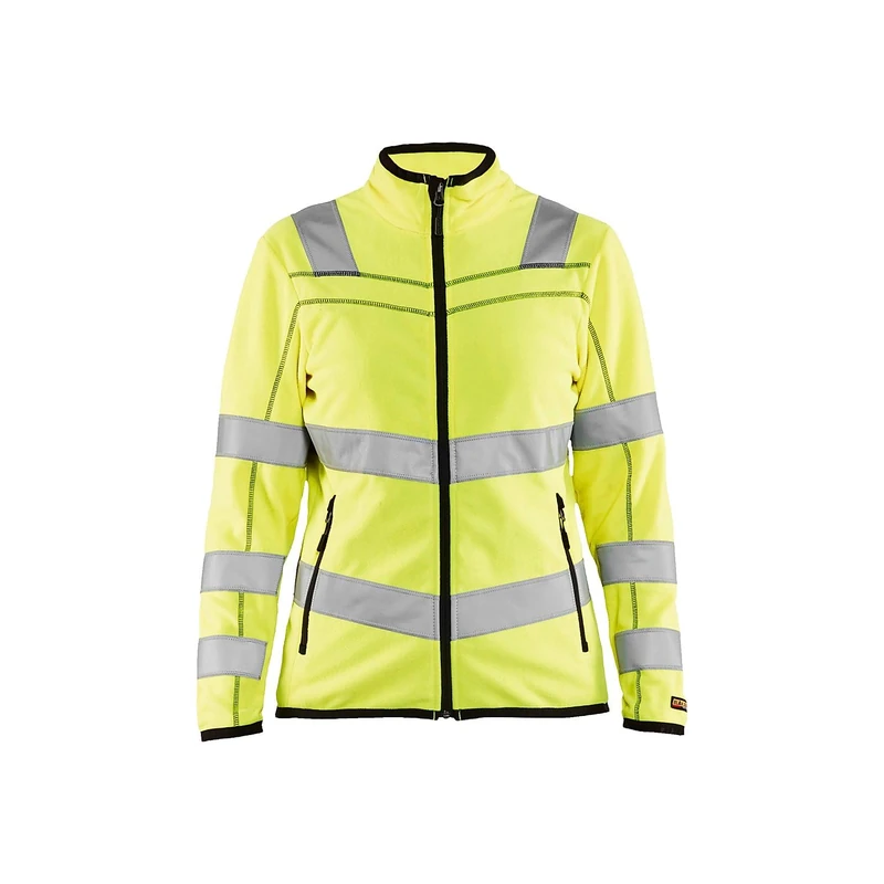 Blaklader 496610103300L Women's Microfleece Jacket, High Vis Yellow, Size L