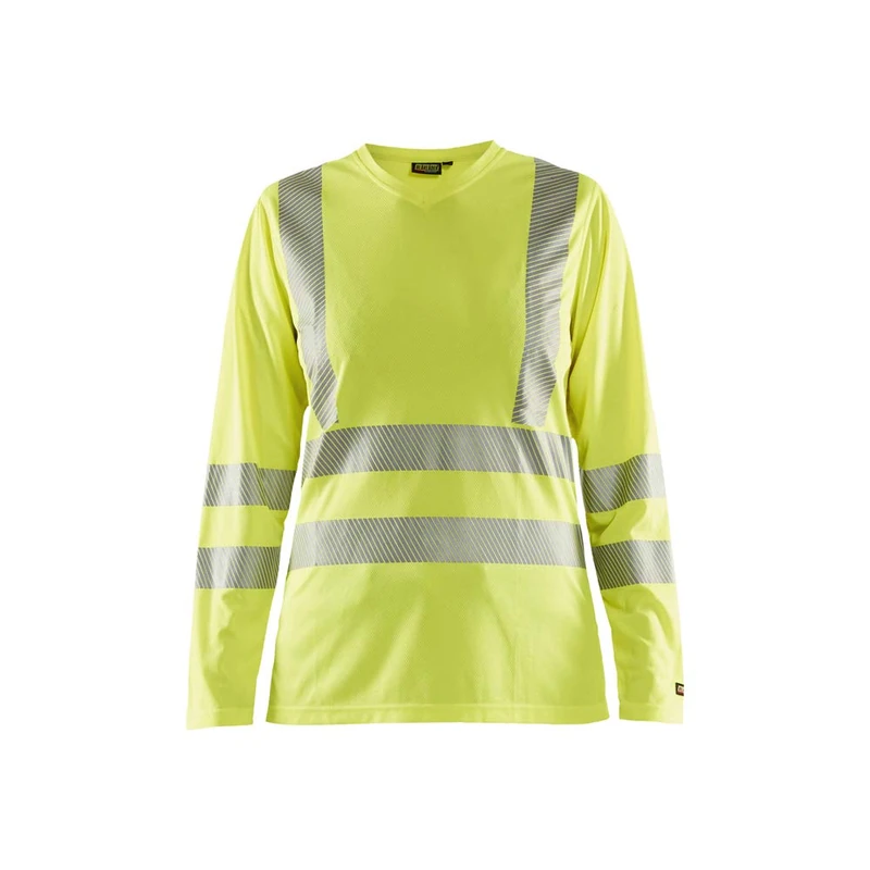 Blaklader 348510133300L Flame Retardant T-Shirt, High Vis Yellow, Size L