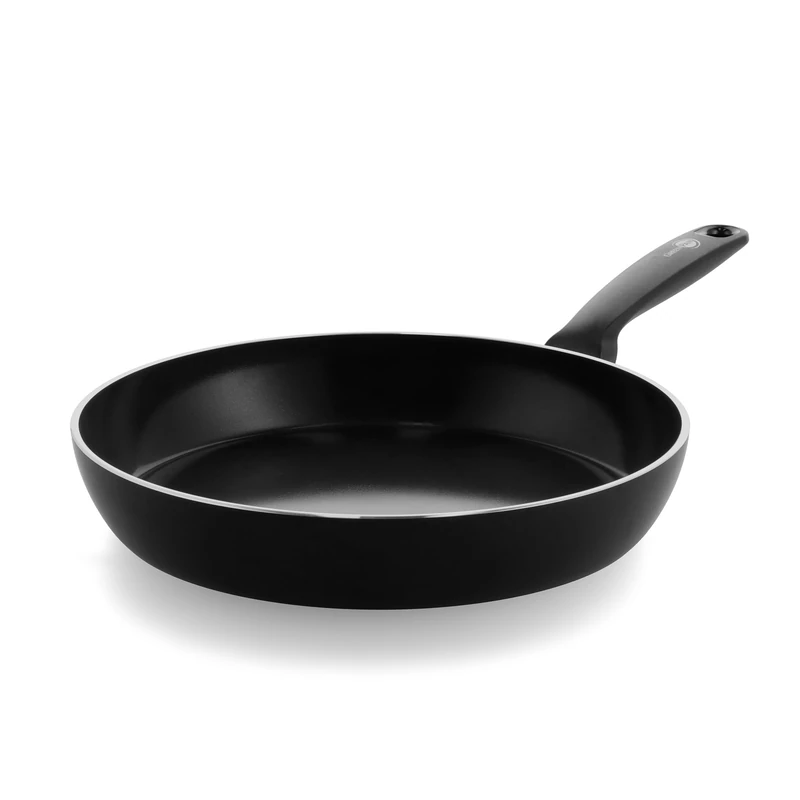 GreenPan Torino Healthy Ceramic Non-Stick 30 cm Frying Pan Skillet, PFAS Free, Induction, Oven Safe up to 160°C, Black - Image 1