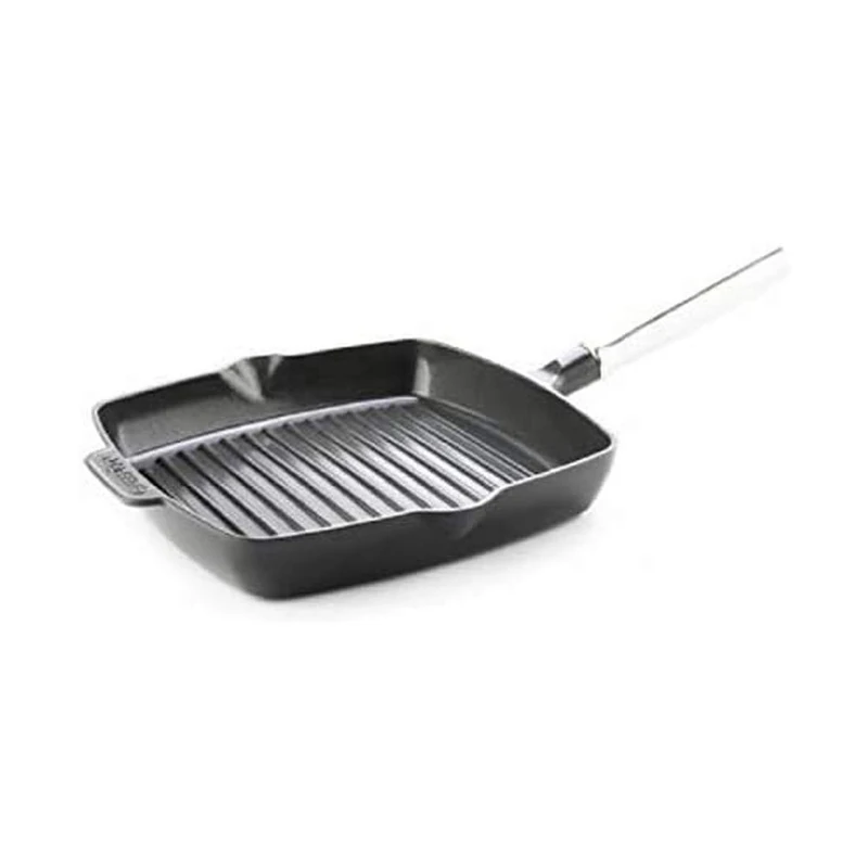 GreenPan Featherweights Non-Stick 26cm Grill Pan, PFAS Free, Grey