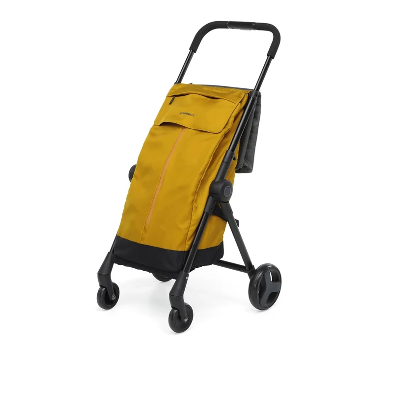 Go Fast Folding Shopping Trolley - Amber