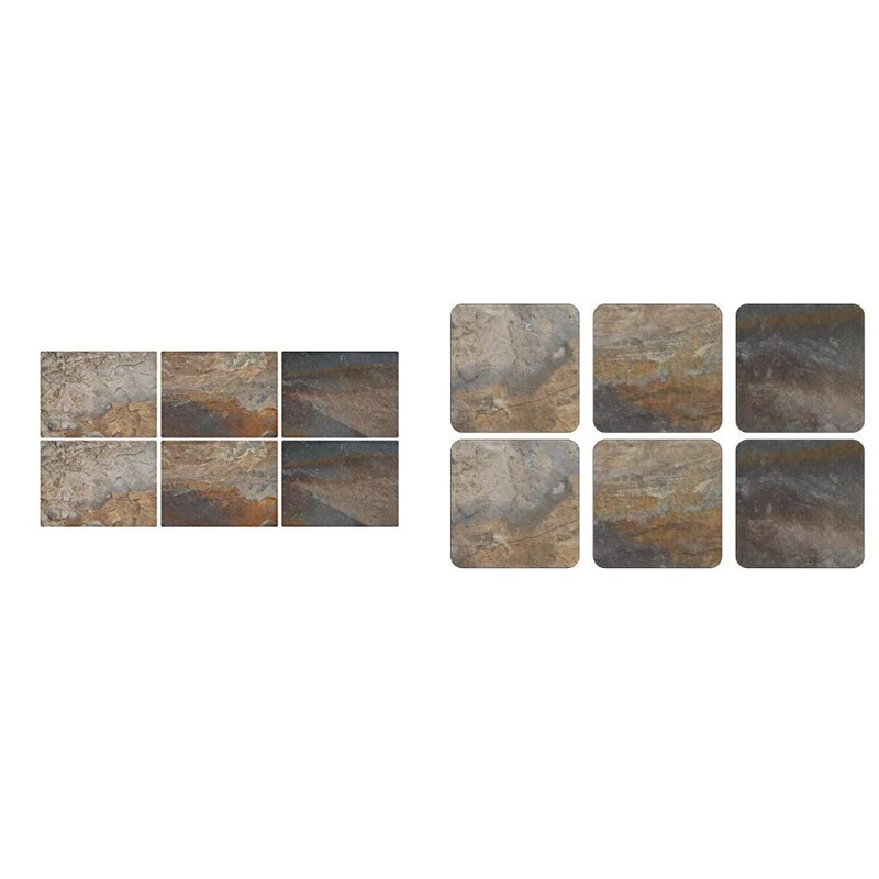 Pimpernel Earth Slate Placemats and Coasters Set