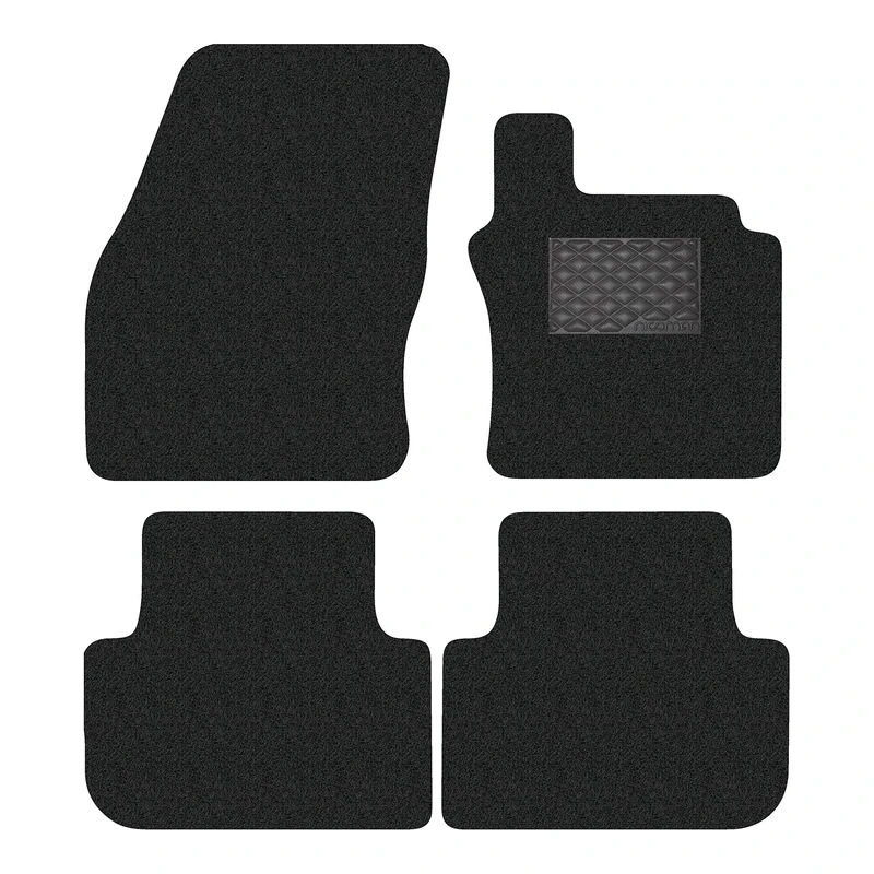 Nicoman Spaghetti All-Weather Fully Tailored Car mats Fit2016-2019 Tiguan MK2 SUV(Full Set 4-Piece,Black)