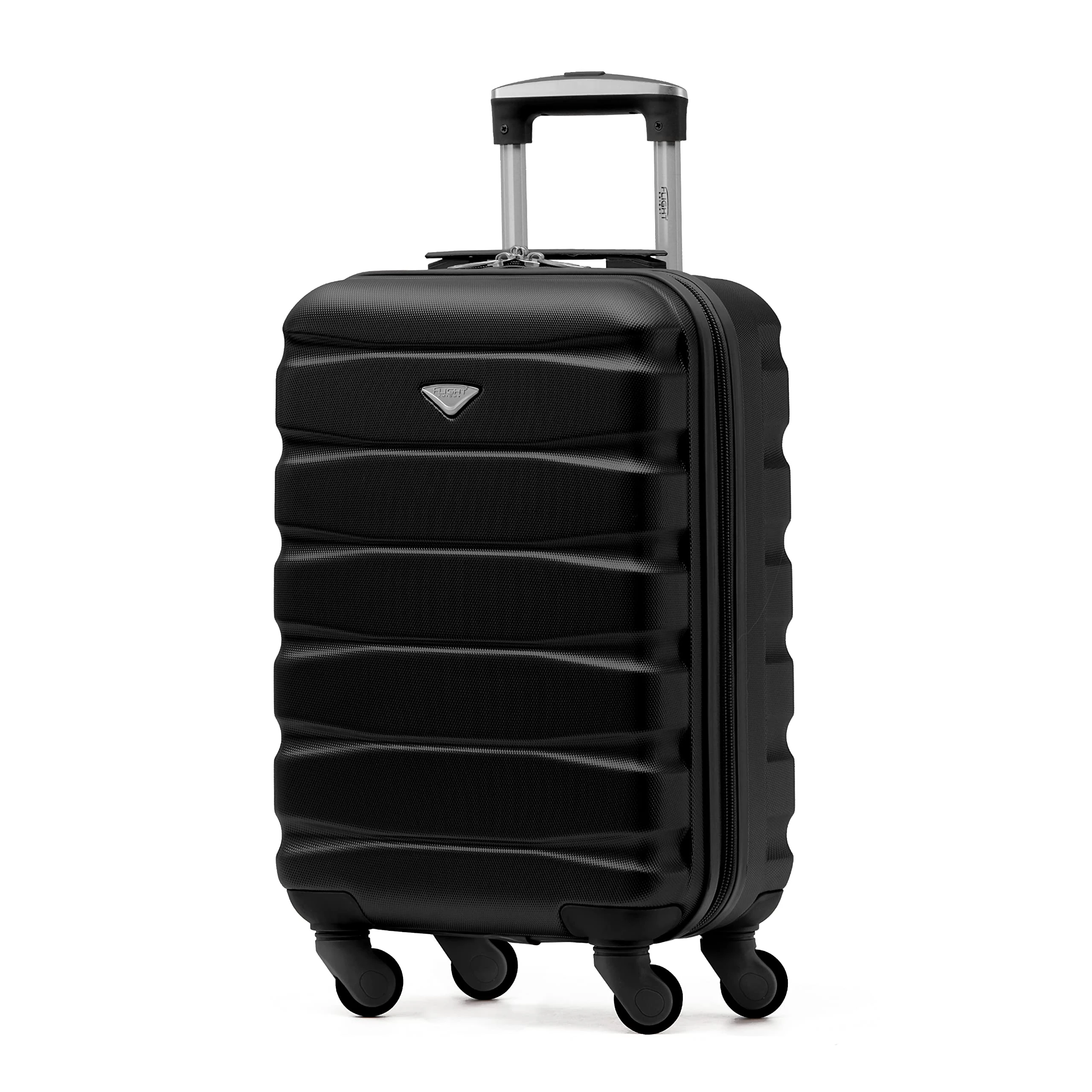 Flight Knight Cabin Suitcase 55x35x20, Carry On for Over 100 Airlines Like Ryanair, EasyJet, British Airways, Virgin Atlantic Lightweight Small Durable Cabin Bag, ABS Hard Shell, Hand Luggage