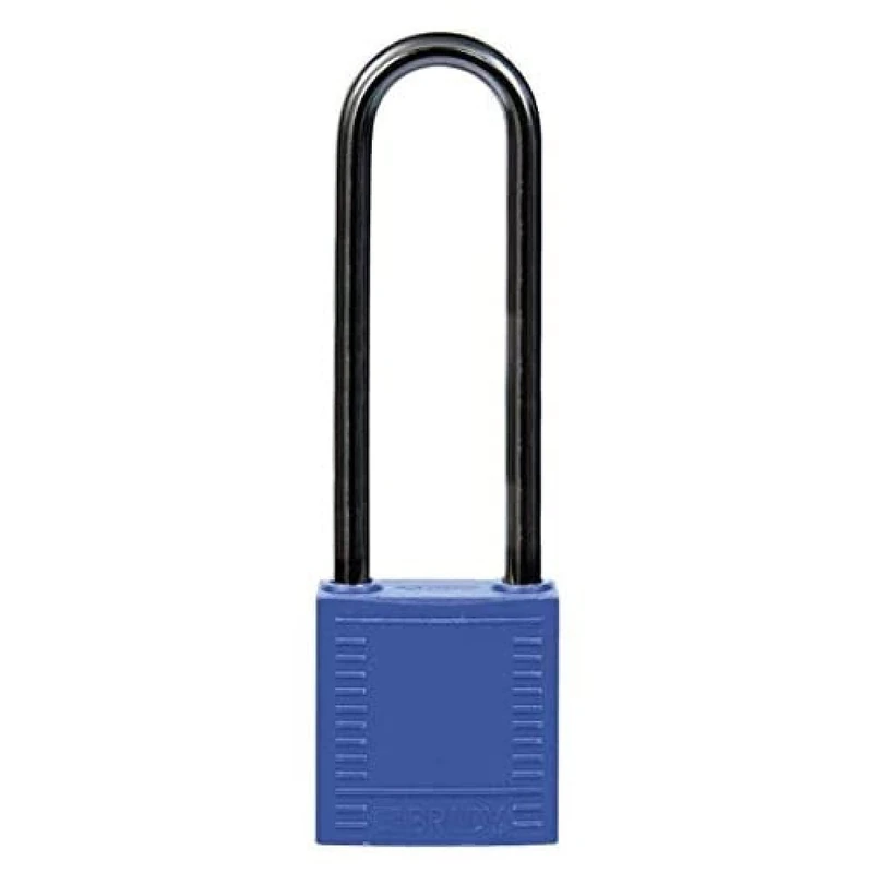 Compact Locking Padlocks, 32mm x 114mm x 16mm, Blue, Pack of 6