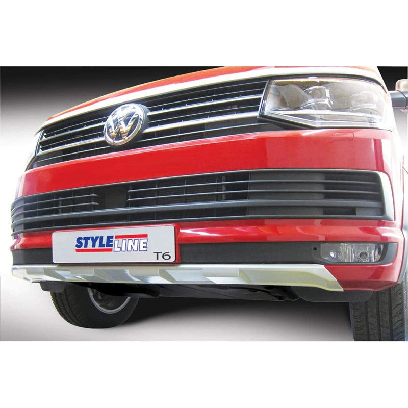RGM Front spoiler 'Skid-Plate' compatible with Volkswagen Transporter T6 2015-2020 Silver