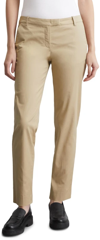 Marc OߴPolo Women's Slim Fit Chinos with Stretch, Beige (Tall Teak), 18