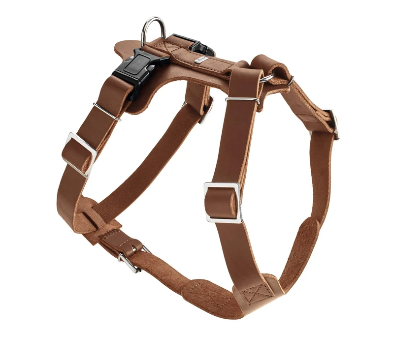 HUNTER Y-Harness Aalborg, L 67336 Soft genuine cow leather, cognac