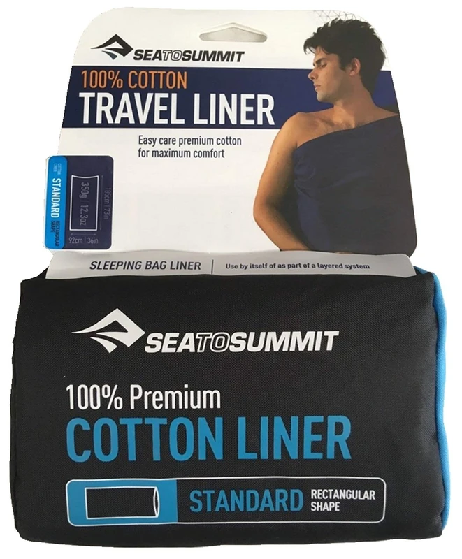 Sacos sábana de higiénicos/viaje Premium Cotton Travel Liner - Standard (Rectangular) Verde Color: Verde