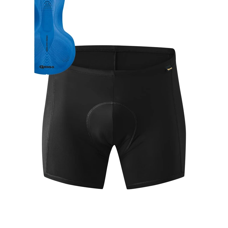 Gonso Sitivo U M, Men's cycling underpants, Fit under all cycling shorts and tights, With Sitivo seat pad with Poron elements, Tight fit