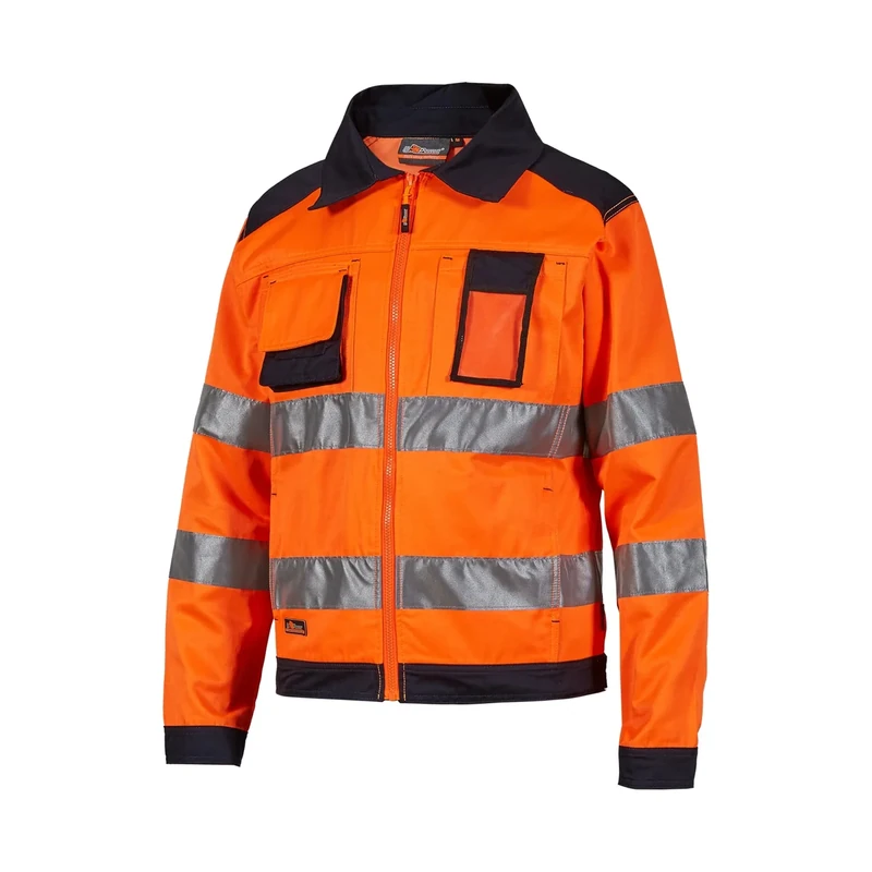 Upower | Giacca da Lavoro GLARE, con Tasche Multifunzionali, polsini e fondo vita regolabili, Si abbina perfettamente al pantalone Light di U-Power, 60% Cotone 40% Poliestere