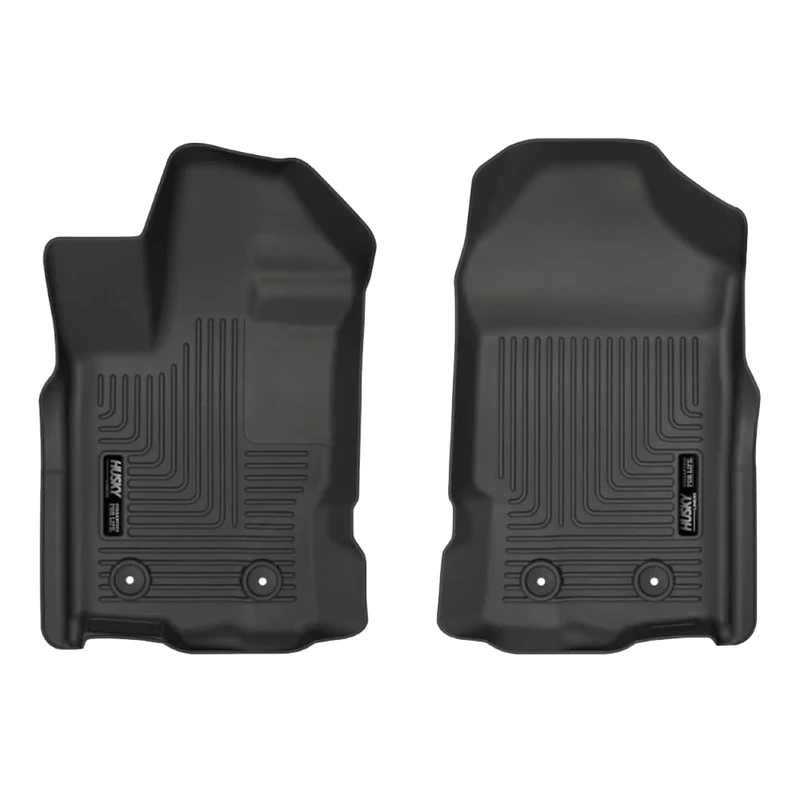 Husky Liners Weatherbeater Series | Front Floor Liners - Black | 13411 | Fits 2019-2022 Ford Ranger SuperCrew/SuperCab 2 Pcs
