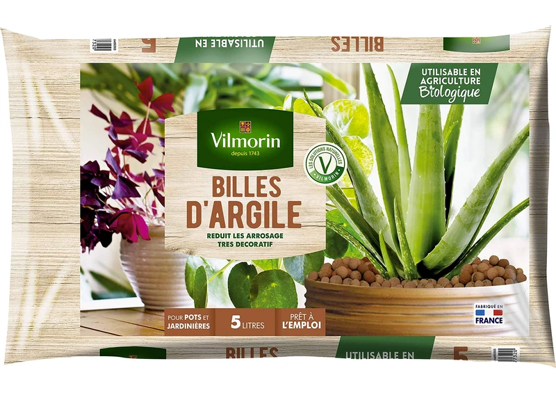 Vilmorin Clay Balls, Brown - Natural Soil Aeration & Drainage