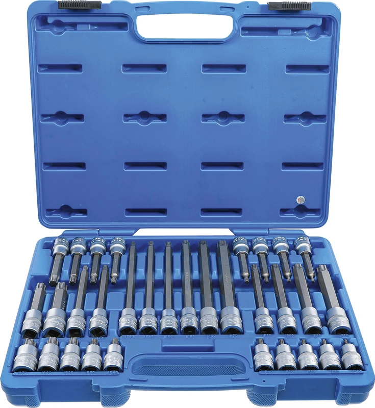 BGS 5190 | Bit Socket Set | 12.5 mm (1/2") Drive | TP-Star (for Torx Plus) TP20 - TP70 | 32 pcs.