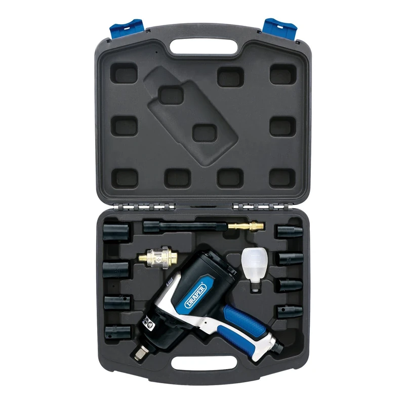 Draper 83985 14 Piece Air Impact Wrench Kit (1/2" Square Drive)