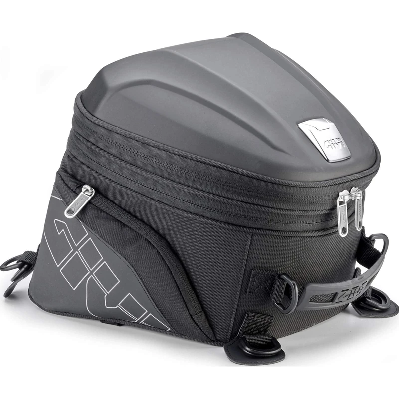 Expandable rear bag for sporty motorcycles, 22 litre volume