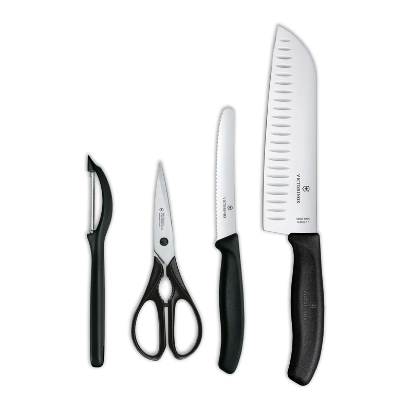 Victorinox 6.7133.4G Swiss Classic Kitchen Set 4 Pieces Black