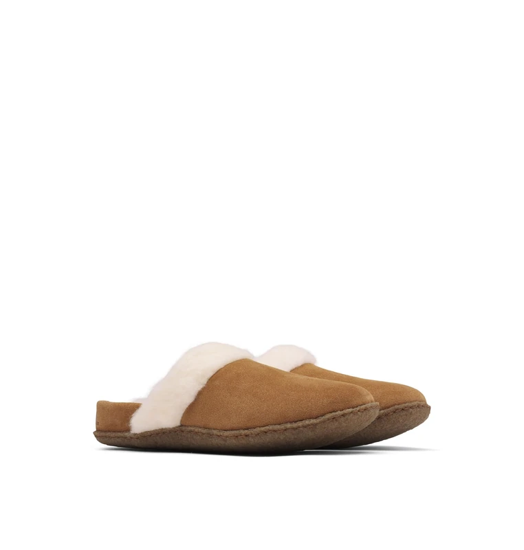 Sorel Womens Nakiska Slide 2 Slippers, Camel Brown Natural, 3 UK