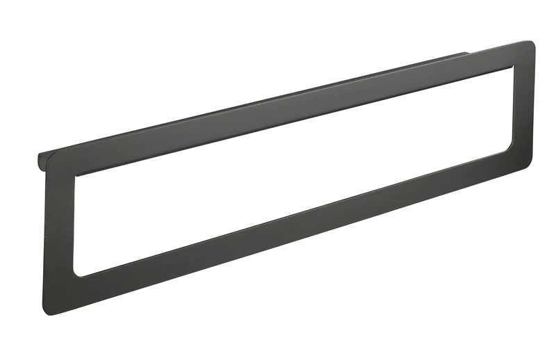 WENKO Montella Bath Towel Rail with Shelf, Rustproof, Aluminium, 61 x 16 x 8 cm, Anthracite