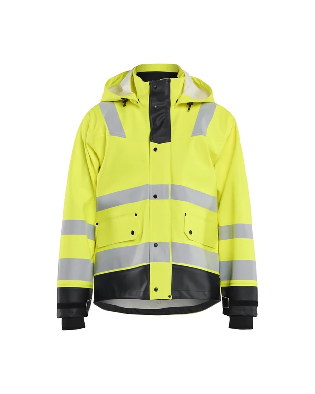Blaklader 432720053399S Level 3 Rain Jacket, High Vis Yellow/Black, Size S