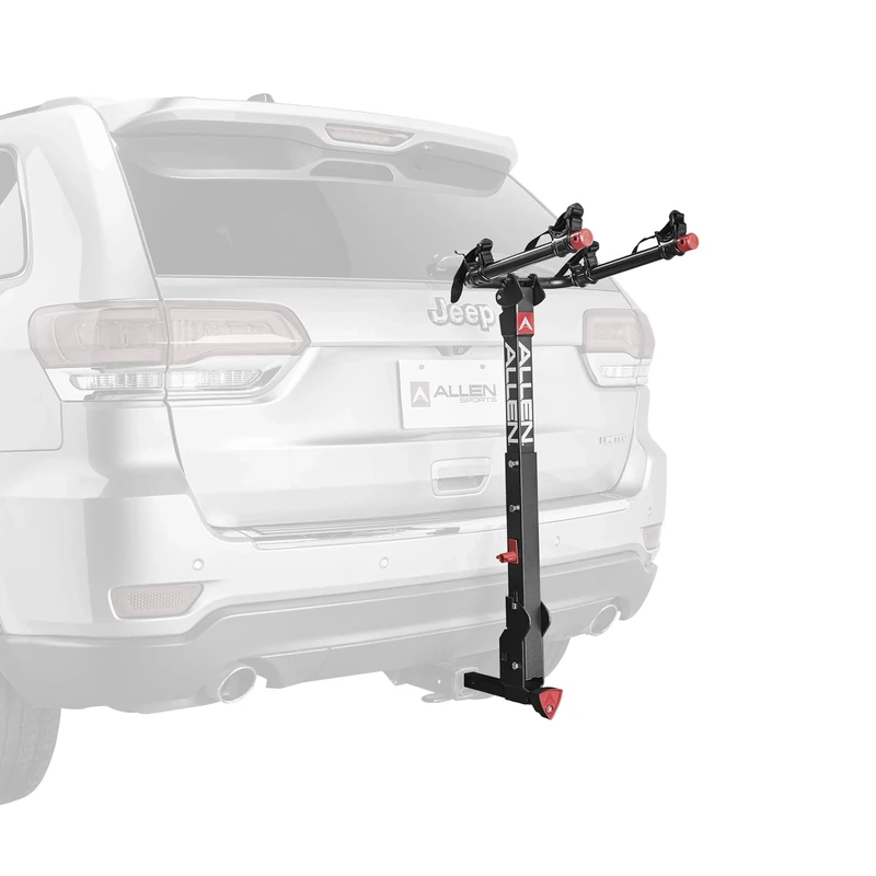 Allen Sports Deluxe+ Locking Quick Release 2-Bike Carrier for 1 1/4 in. and 2 in. Hitch, Model 820QR, Black