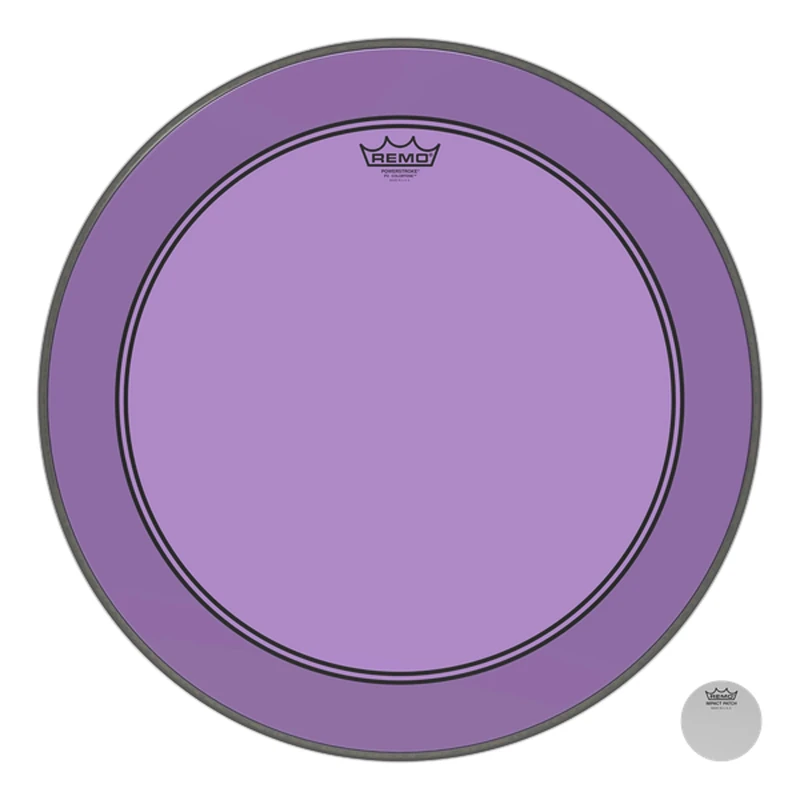 Remo Colortone Powerstroke 3 Clear Drum Head 22 Inches P3-1322-CT-PU Purple