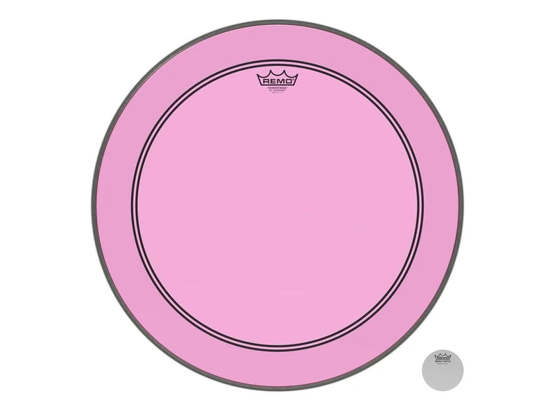 Remo Colortone Powerstroke 3 Clear Drum Head 22 Inches P3-1322-CT-PK Pink