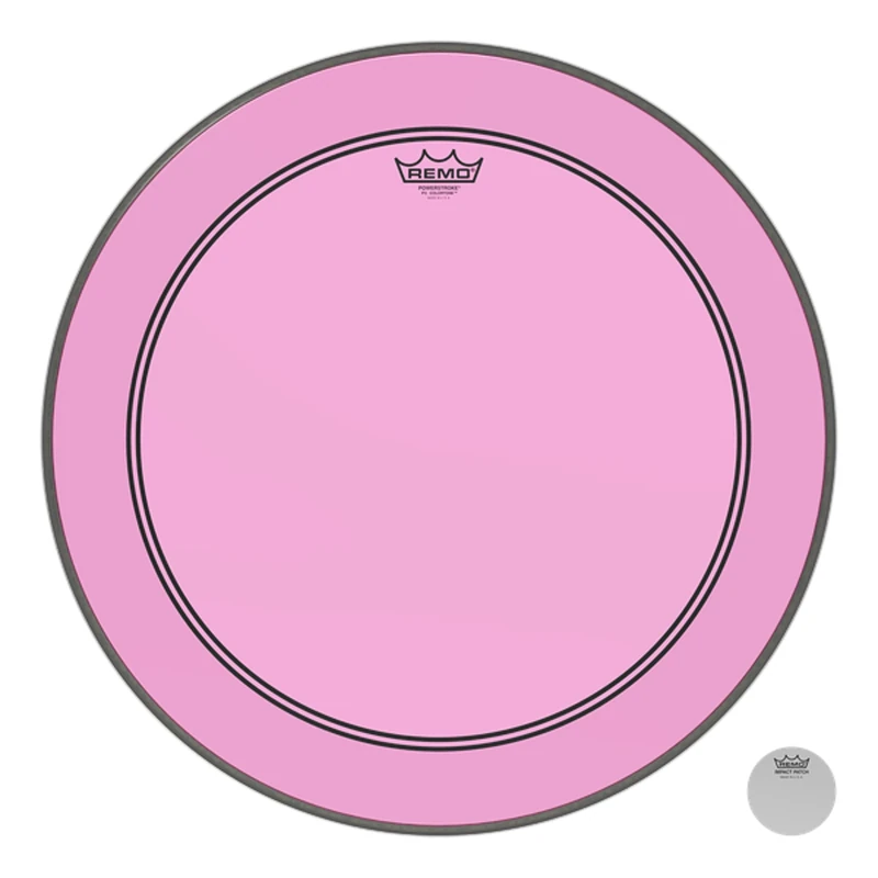 Remo Colortone Powerstroke 3 Clear Drum Head 24 Inches P3-1324-CT-PK Pink
