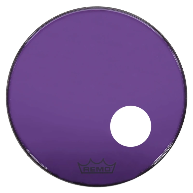 Remo Colortone Powerstroke 3 Drum Head Clear Ported 22 Inches P3-1322-CT-PUOH Purple