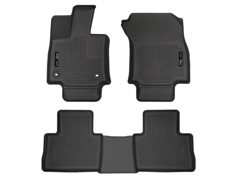 Husky Liners - Weatherbeater | Fits 2019-2023 Toyota RAV4, Front & 2nd Row Liners - Black, 3 pc. | 95501