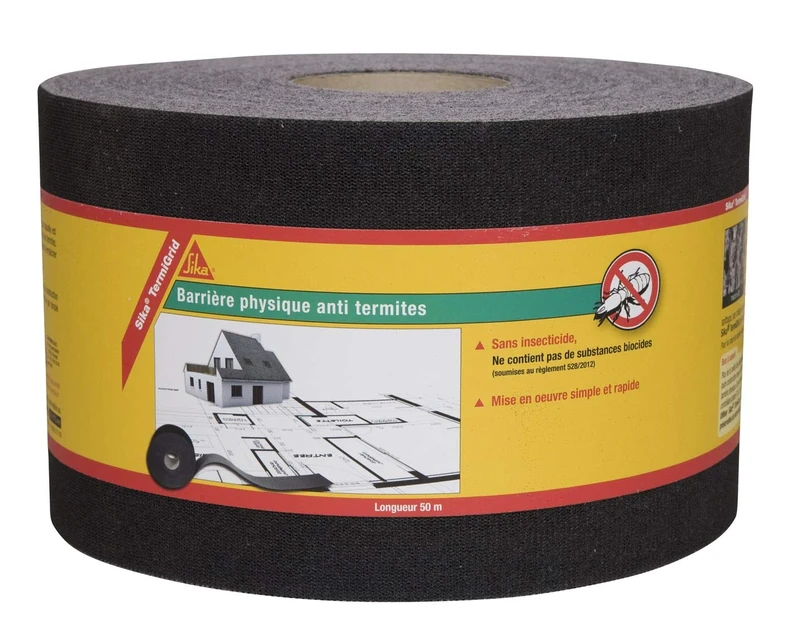 Sika 457522 termigrid Physical Anti-Termite Barrier, Black, 50m x 300mm