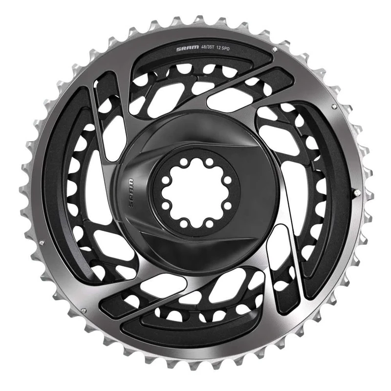 Sram Chain Ring Road Dm Kit Non-Power Red: Polar Grey 46-33T