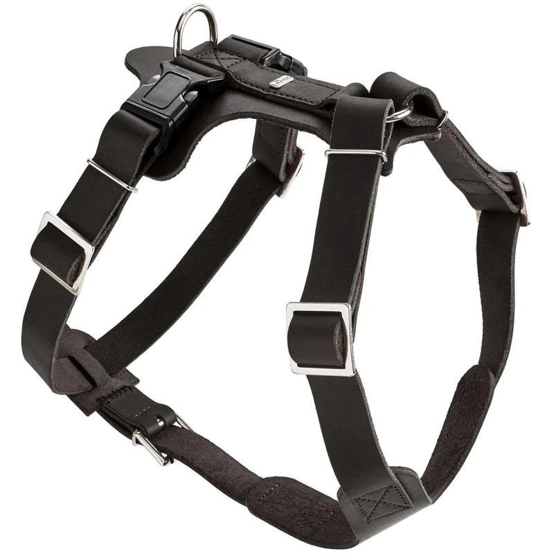 HUNTER Y-Harness Aalborg, M 67325 Soft genuine cow leather, black