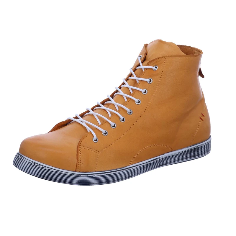Andrea Conti Women's Damen High Top Sneaker, Orange, 6.5 UK