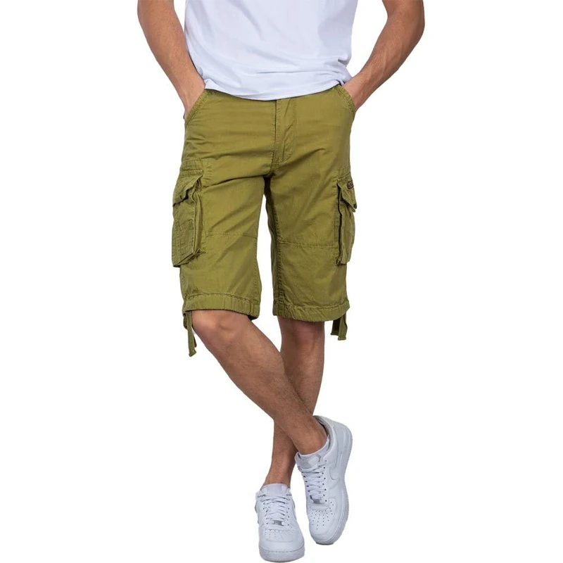 Alpha Industries Jet Short Mens Khaki Green