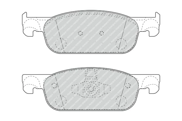 FERODO Brake Pads | FDB4907 | Front | for DACIA LOGAN II 2012- | OE-Matching Quality | Eco-Friction Fuse+ Technology