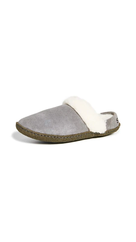 Sorel NAKISKA SLIDE II Women's Slippers, Grey (Quarry x Natural), 8 UK